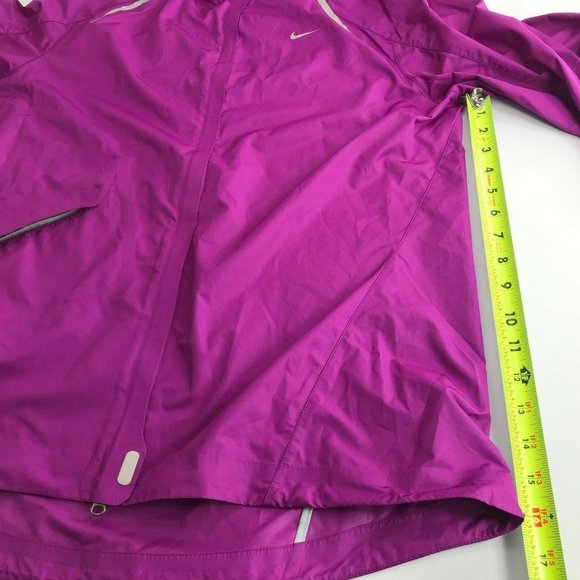 Nike Zip Rain Jacket Lightweight Fuchsia Pink L - Picture 5 of 9